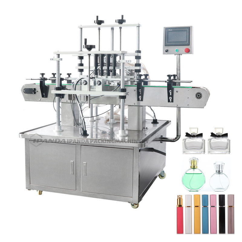 4 Head Pneumatic Cosmetic Automatic Liquid Filling Machine Vial Perfume Vacuum Bottle Filling Machine