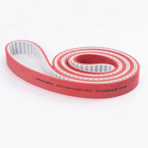 Yellow and green plate base band high speed wear-resistant rubber flat belt printing mask machine belt flat drive conveyor belt