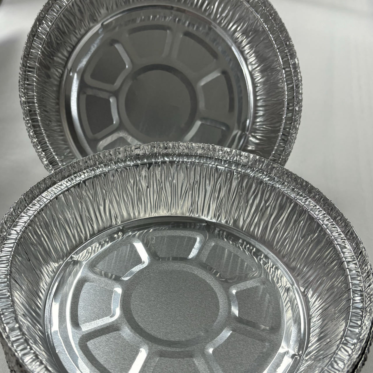 Food Grade Disposable Aluminum Pie Pan Round Foil Baking Trays Aluminum Foil Containers