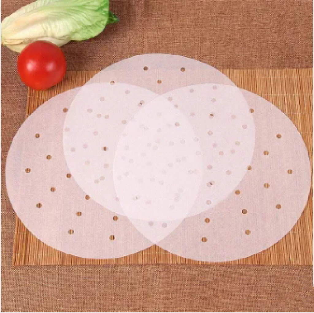 Air Fryer Paper Disposable Steamer Liners Kitchen Bakeware Papers For Baking Steam Basketing Air Fryer Liner