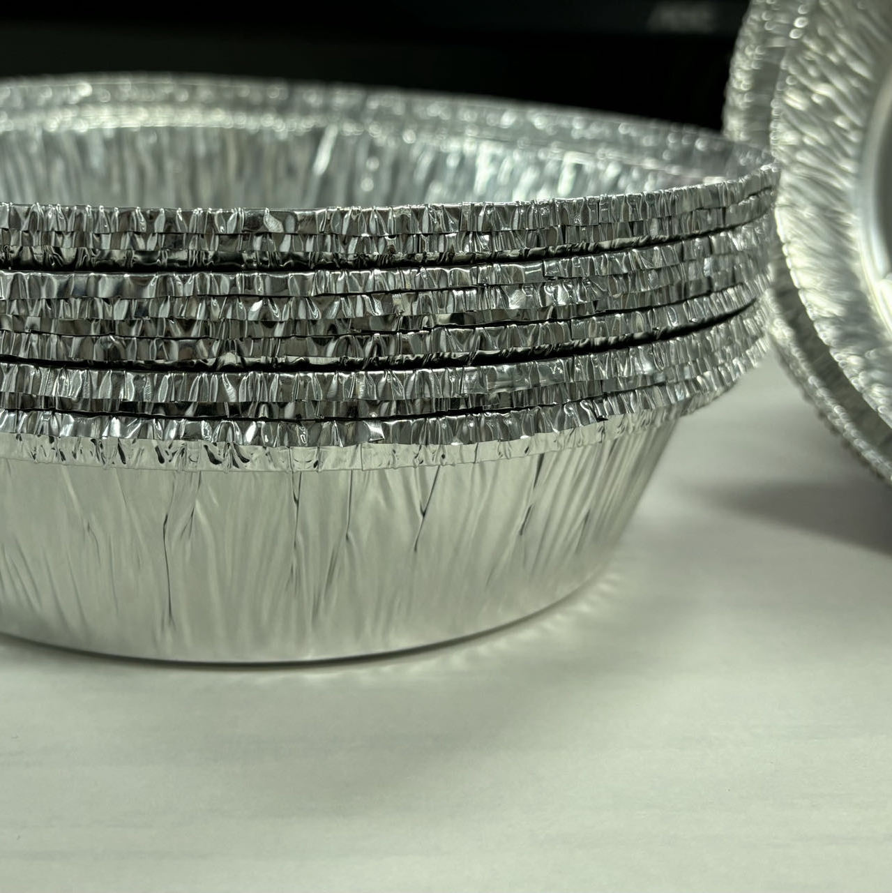 Food Grade Disposable Aluminum Pie Pan Round Foil Baking Trays Aluminum Foil Containers