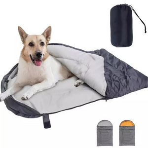 Dog Camping Sleeping Bed Mat Bag for Pet Indoor and Outdoor Travel Hiking Portable Packable Plush Warm Pet sleeping Bag