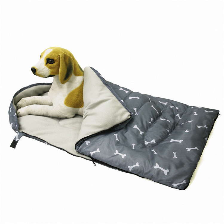 Dog Camping Sleeping Bed Mat Bag for Pet Indoor and Outdoor Travel Hiking Portable Packable Plush Warm Pet sleeping Bag