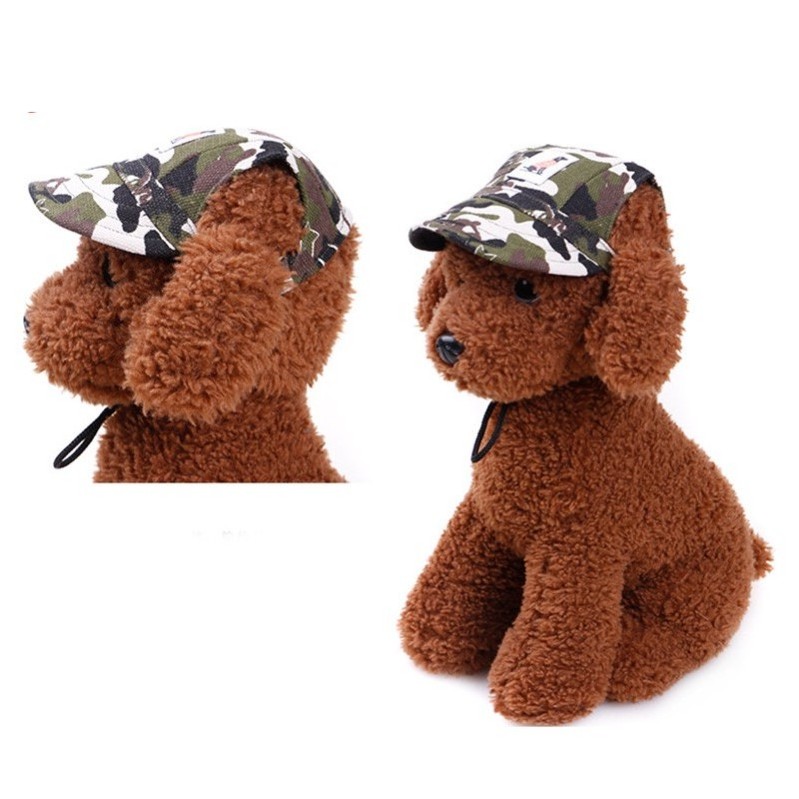 Pet Dog Caps Small Puppy Pets Summer Print Cap Dog Baseball Visor Hat Outdoor Accessories Sun Bonnet Cap Chihuahua Yorkshire