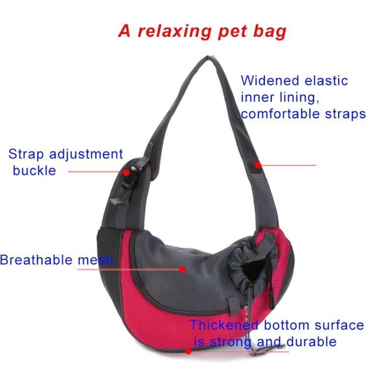 Portable Outdoor Pet Dog Carrier Bag Shoulder Bag padded shoulder large capacity pet dog sling carrier