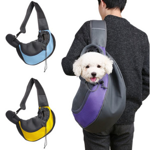 Portable Outdoor Pet Dog Carrier Bag Shoulder Bag padded shoulder large capacity pet dog sling carrier