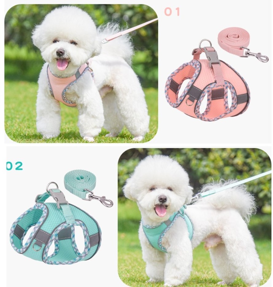 Soft Pet  Cat Vest Harness Leash Set Cat Dog Harness Vest Backpack