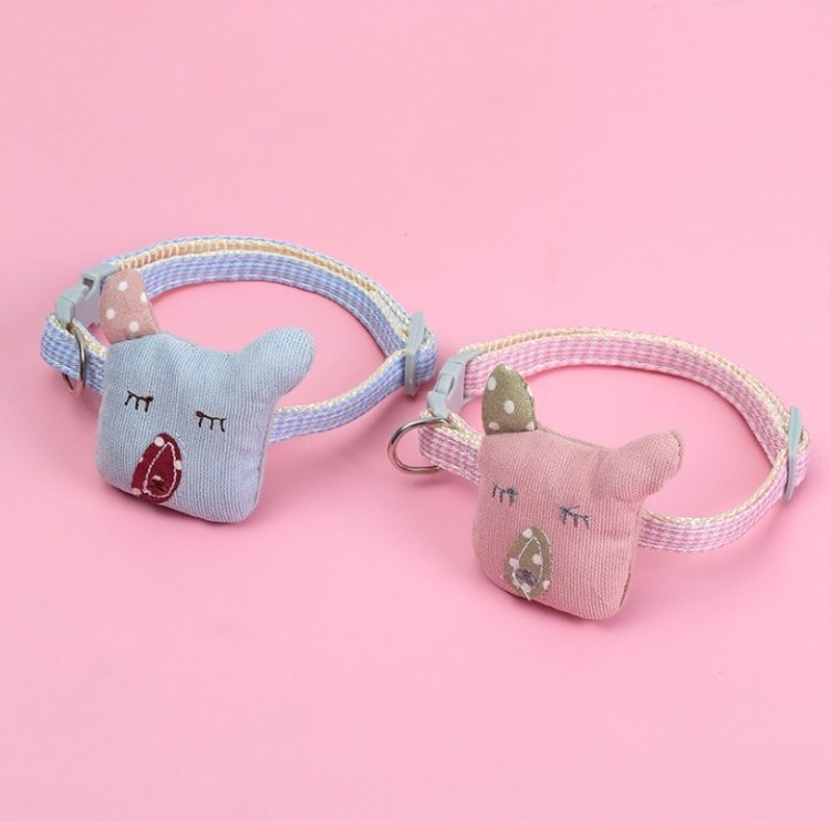 Cute Cat Collar  Cotton Padded Quick Release Breakaway Pet  Cat Dog Collar Personalized