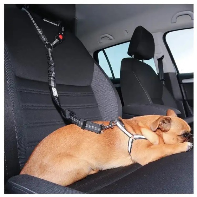 Solid 2 in 1 Dog Harness Leash Pet Car Seat Belt BackSeat Safety Belt Adjustable for Kitten Dogs Collar Pet Accessories