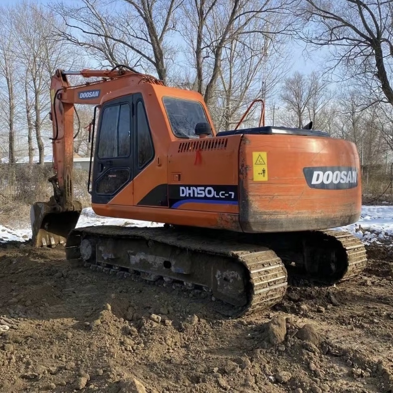 PENGJING Used doosan DH150-7W automatic Excavator Second Hand 15ton crawler Digger Used Mini Excavator doosan DH150-7 for sale