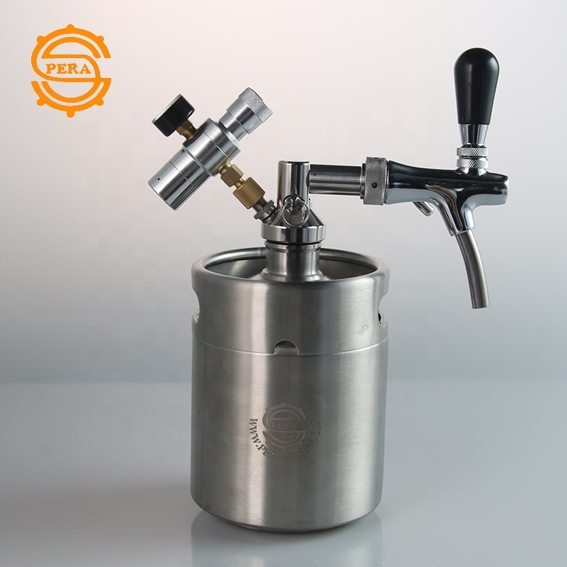 2L 3.6L 4L 5L 10L Stainless Steel Homebrew Beer Drink Mini Beer Barrel Keg with Free LOGO Custom