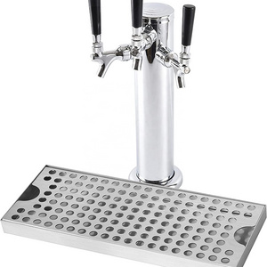 Home Brewing Stainless Steel Cut Out Drip Tray for Home Brew Beer Tower