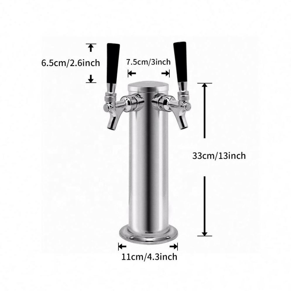 Dual Faucet Draft Beer Tower,3