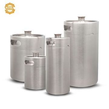 Pera 2L/3.6L/4L/5L Stainless Steel Beer Kegs System, Mini Keg Dispenser