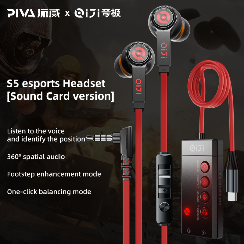 Quality Guarantee Gaming intelligent compatibility earphone and sound card