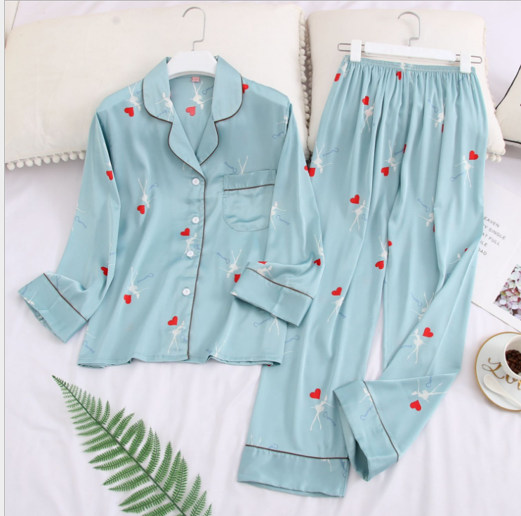 Women's Satin Silk Pyjama Pajama Set Long Sleeve Casual Sleepwear Nightwear Comfortable Loungewear Satin 2 Piece