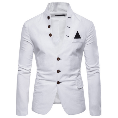 Men Blazer High Quality England Fashion Slim Fit Men Suit Blazers Single Breasted Tuxedo Prom Party Wedding