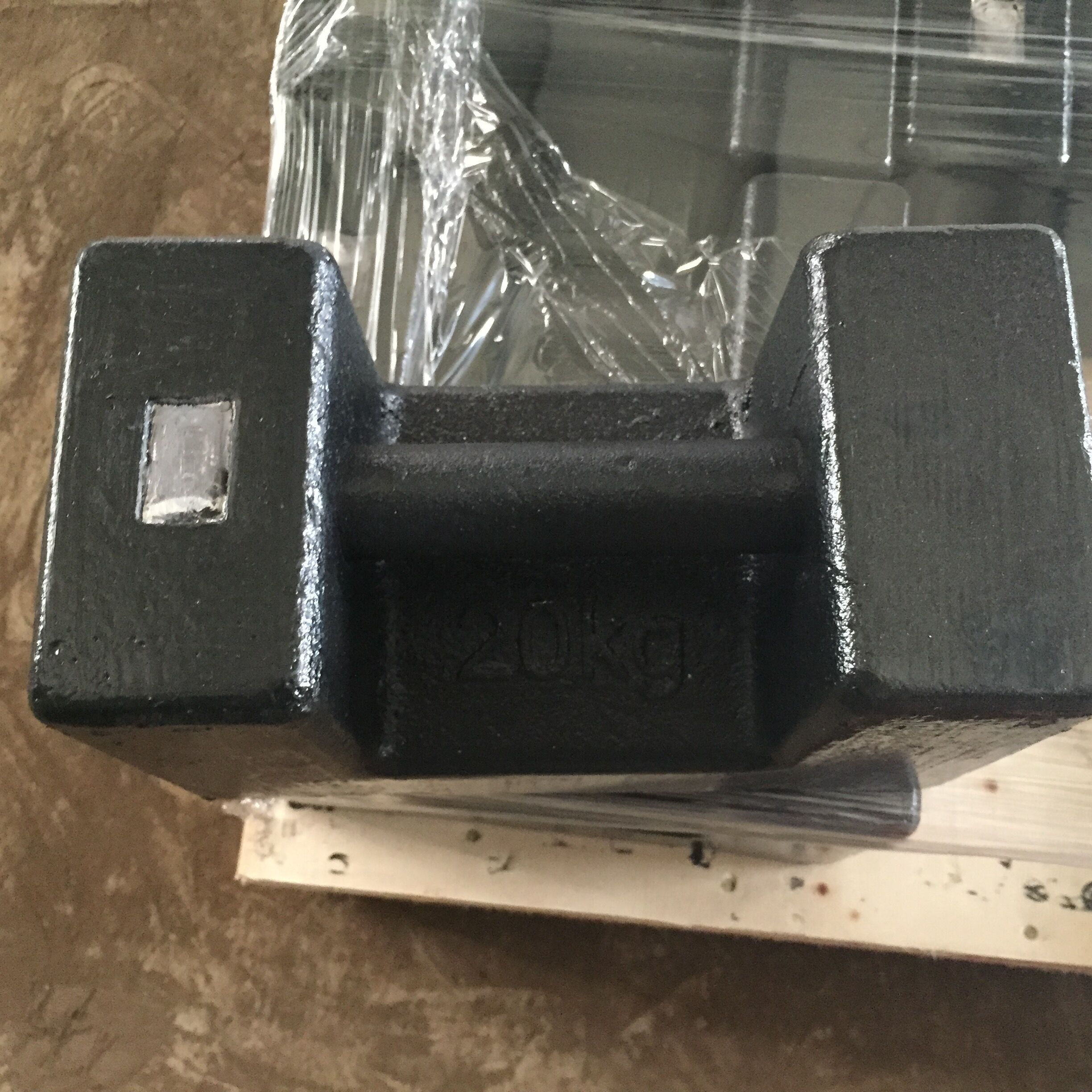 OIML standard stackable 20kg test weights M1 20kg cast iron calibration weights for crane