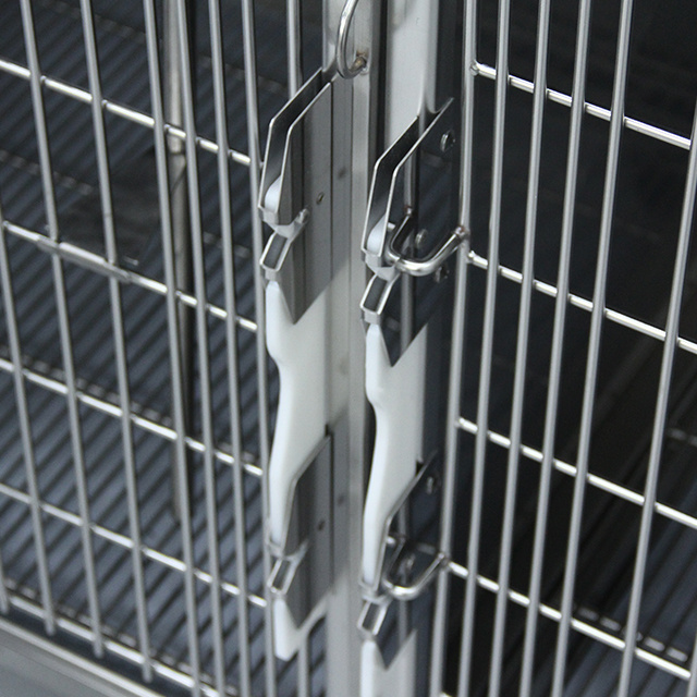 High Quality Veterinary Stainless Steel Cat Pet Care Cage Dog Kennel Cage for Clinic