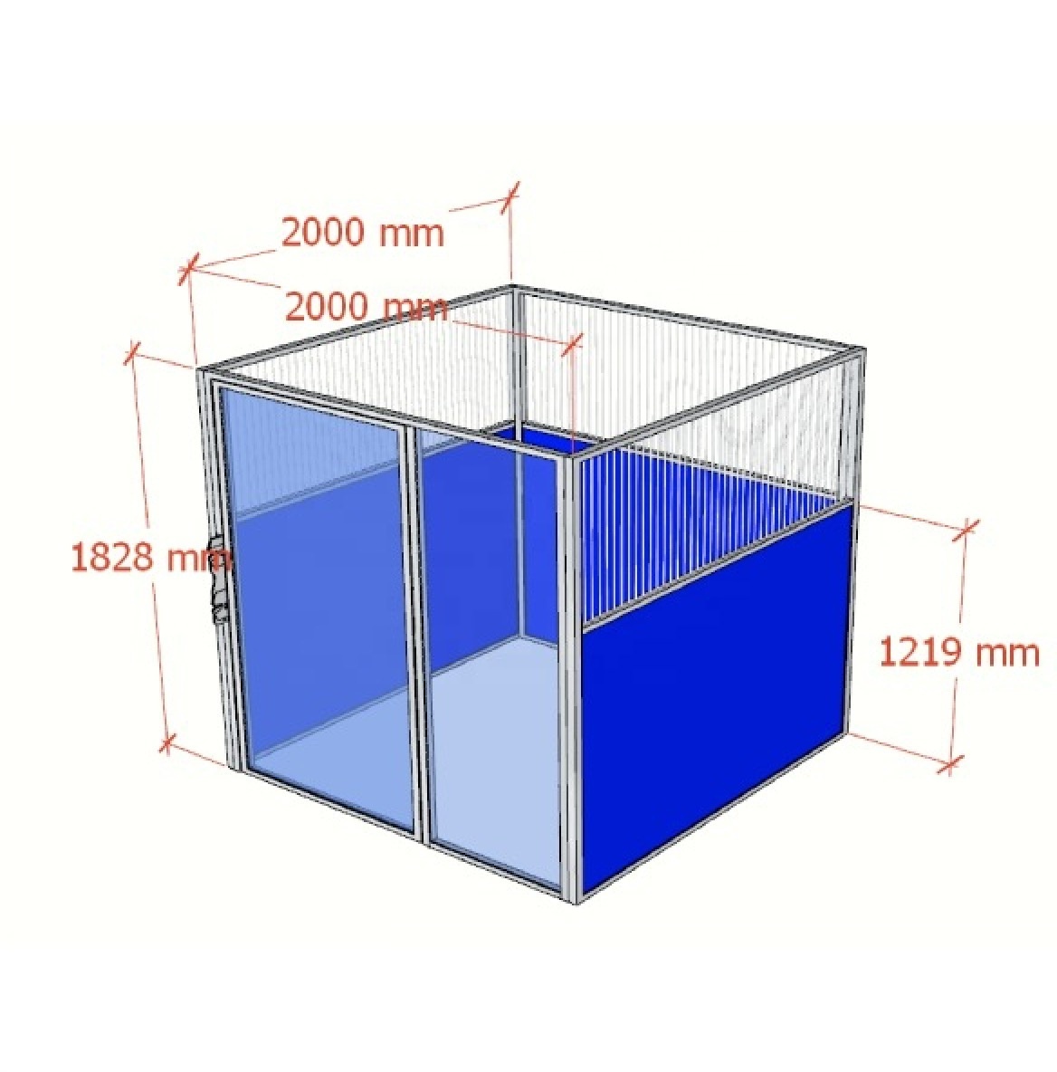 Dog kennel runs PUJIA factory Wholesale customize Stainless steel Walk-in cage System Large Dog dog kennel runs