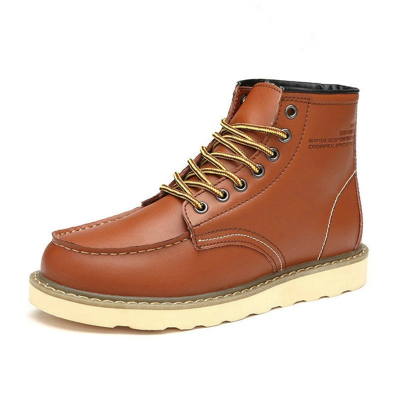 Hot trend high top men Martin boots tooling casual leather boots for men and women