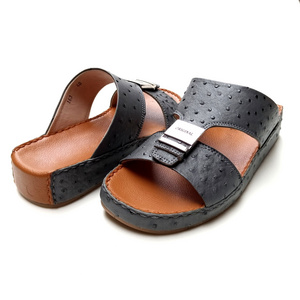 Genuine Leather Handmade Arabic Sandals Gulf Style Footwear Slippers For Arabian Shoes