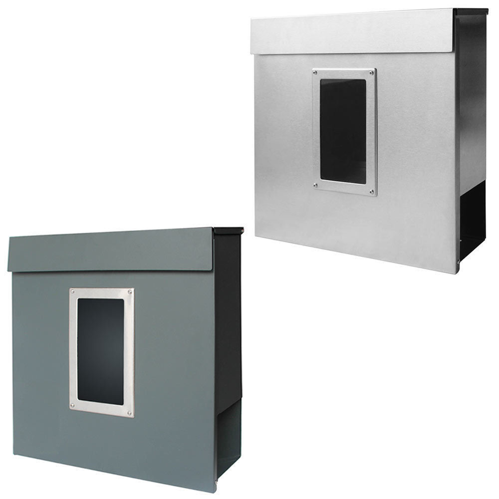 Custom stainless steel mailbox outdoor