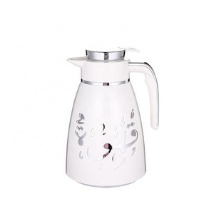 2023 Luxury Arabic Golden 1L Vacuum Thermos Coffee Tea Pot With Pink Glass Refill Thermos Flask Vacuum Carafe Coffee Jug