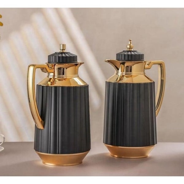 Manufacturer Free Sample NEW Arrival Arabic Coffee pot Vacuum Insulated Thermal Plastic thermo jug with Glass inner