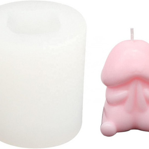 LINGJIONG Silicone Candle Mold Cute Cartoon Male Penis Candle Silicone Mold Smooth Soft Soap Molds Easy To Clean For Home Party