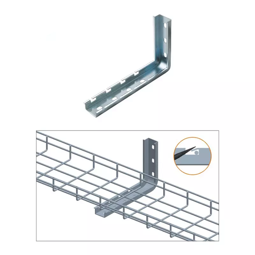 Galvanized steel wire mesh cable tray steel basket cable tray Weak current cable management