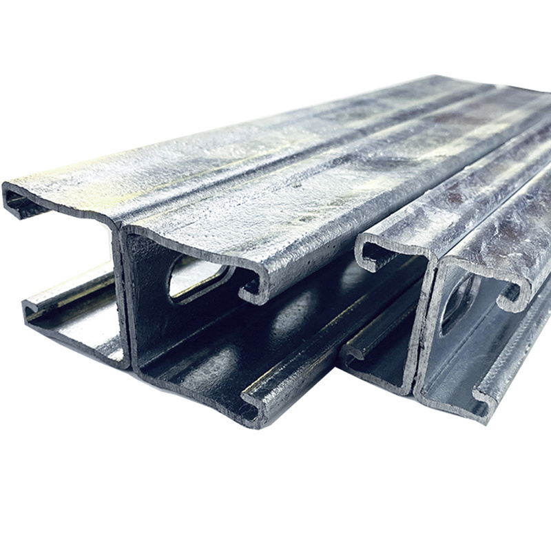 Different Shaped Holes C Channel For Rack Galvanized C Channel For Rock Slotted SteeI C Channel