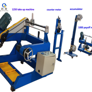 China manufacturer Qipang TC800 spool winding machine  large wire cable rewinding take up pay off cable machine