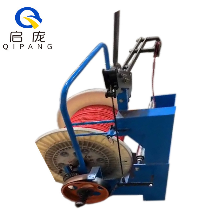 Qipang High Quality wire feeder Reel Passive Tension drum uncoiler 630mm double spool Type cable pay off machine With Shaft