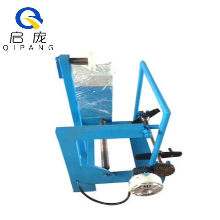 Qipang High Quality wire feeder Reel Passive Tension drum uncoiler 630mm double spool Type cable pay off machine With Shaft