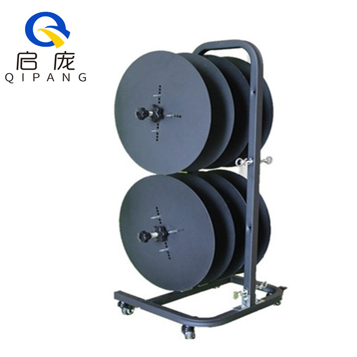 Qipang low price vertical wire uncoiler horizontal device pay off reel rack shelf pay off stand cable pay off machine for sale