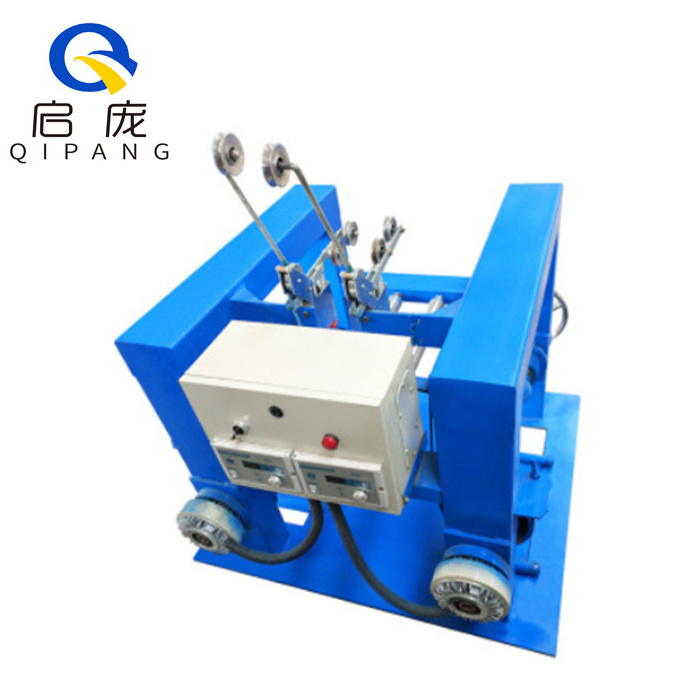 Qipang High Quality wire feeder Reel Passive Tension drum uncoiler 630mm double spool Type cable pay off machine With Shaft