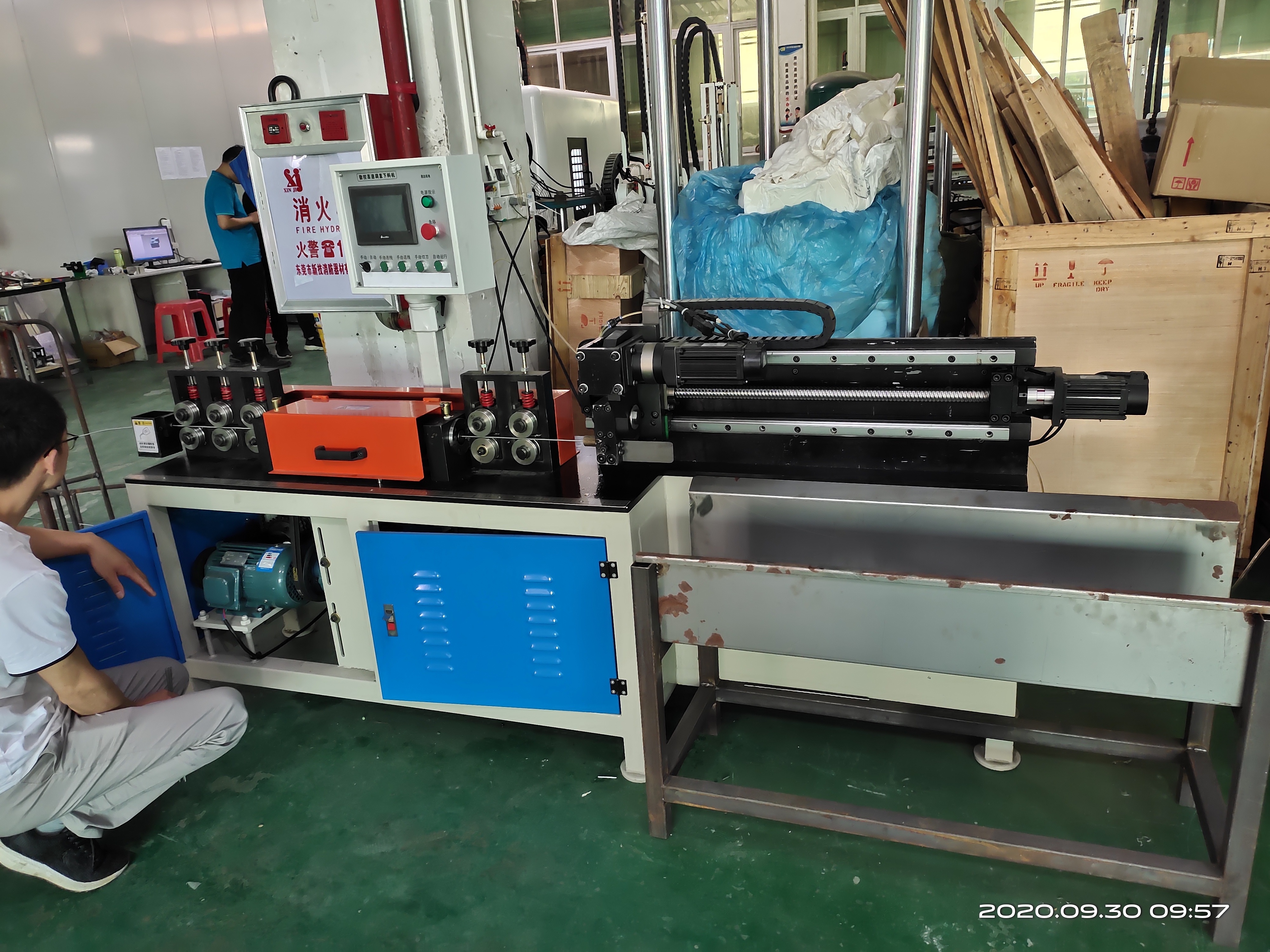 CNC steel metal wire straightening and cutting machine wire straightening steel wire straightening and cutting machine