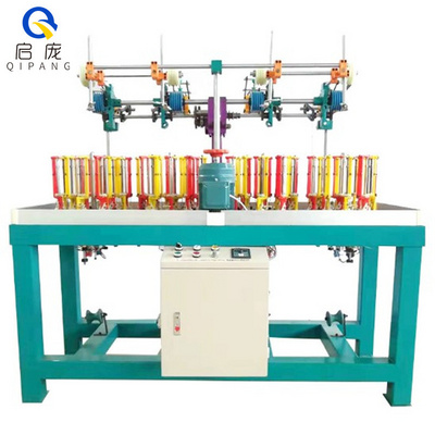 Qipang weaving loom 90 series  automatic high speed elastic cord 16 spindles round rope shoe laces braiding machine for sale