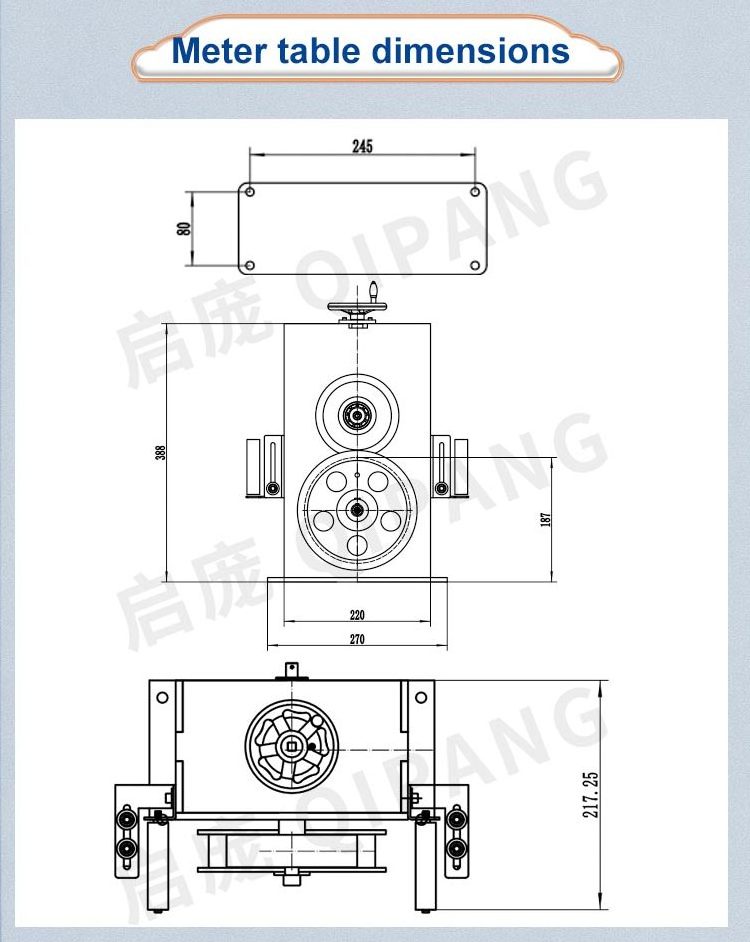 QIPANG 1-30mm meter counter mechanical display Electronic cable length measurement cable wire length meter counter