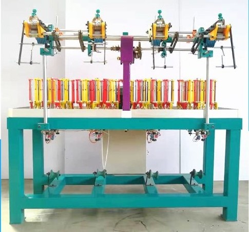 Qipang weaving loom 90 series  automatic high speed elastic cord 16 spindles round rope shoe laces braiding machine for sale