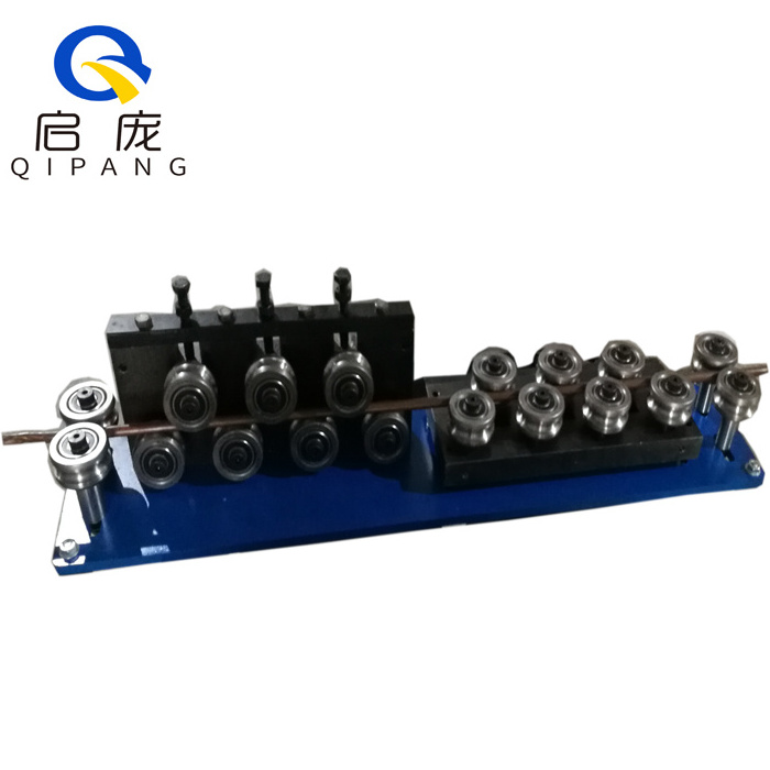 QIPANG Small Workshop Use Hand Operate Wire Straightening Rollers Tool Manual Feeding Handle Feeder Wire Straightener