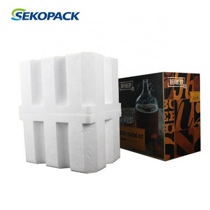 EPS Foam Box Styrofoam Factory Cooler for 6 Bottle Wine Protection Made from Durable EPE Foam Material