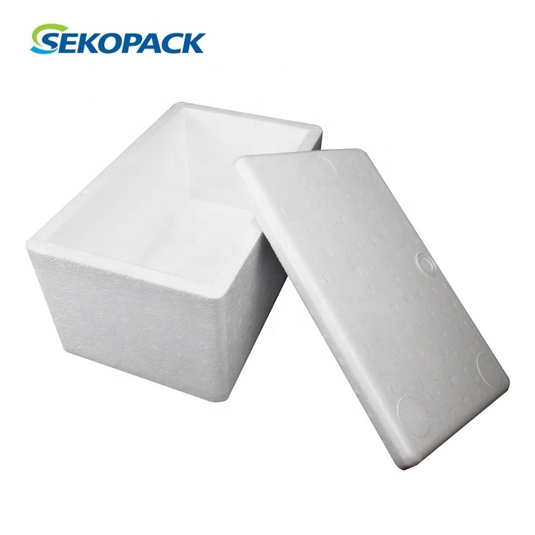 10L Polystyrene White Foam Styrofoam Cooler Box Styrofoam Box for Fish EPS Packing Products Extra Large Styrofoam Box 10 L 20 Mm