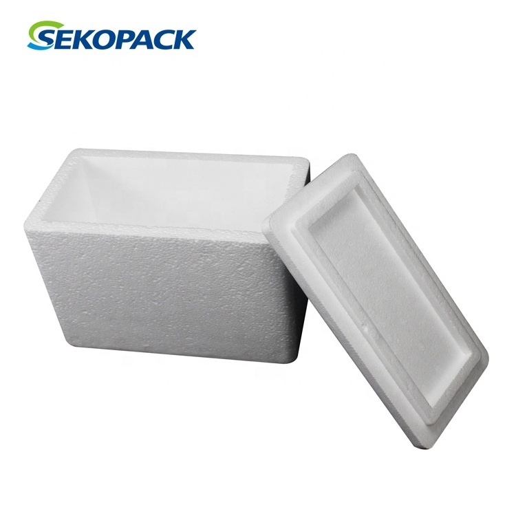 10L Polystyrene White Foam Styrofoam Cooler Box Styrofoam Box for Fish EPS Packing Products Extra Large Styrofoam Box 10 L 20 Mm