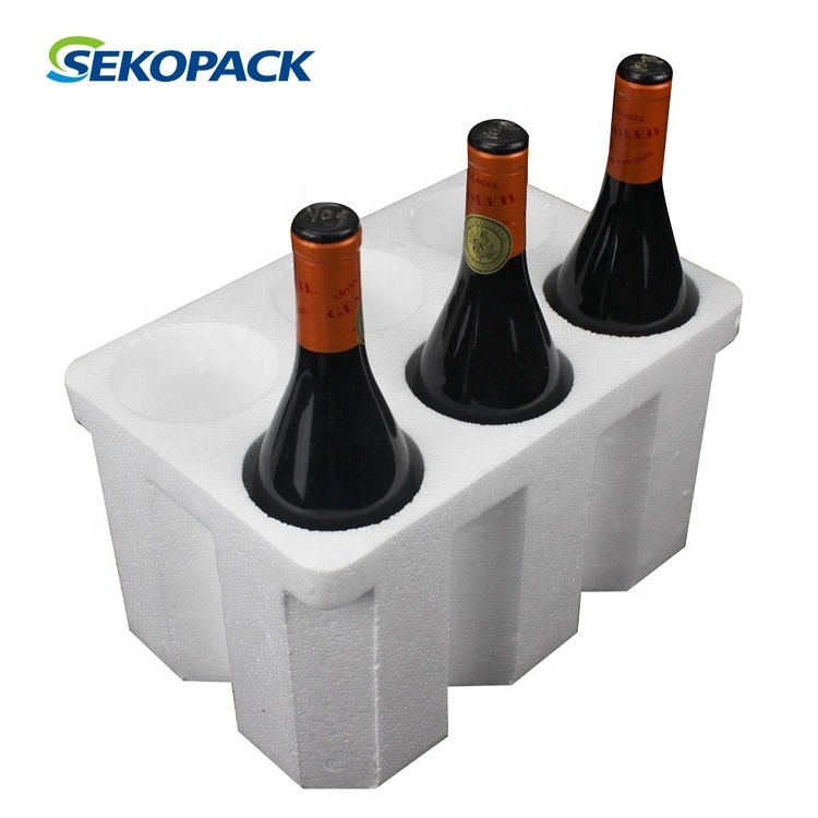 EPS Foam Box Styrofoam Factory Cooler for 6 Bottle Wine Protection Made from Durable EPE Foam Material