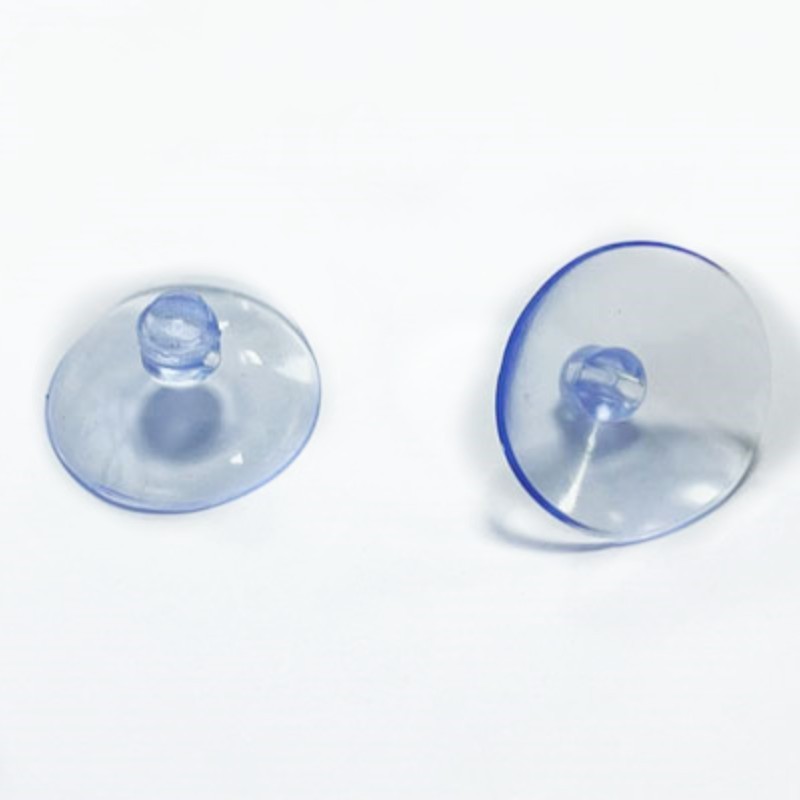 Plastic Transparent PVC Cross Hole Hook Suction Cup For Glass Table Top