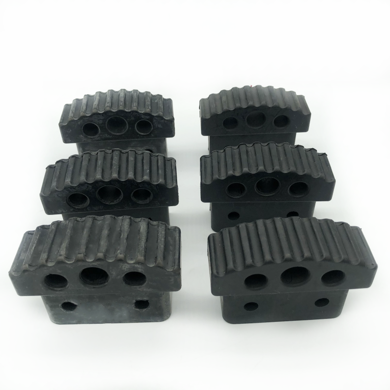 Custom Anti- Slip Square Shape Rubber Feet For Ladder And Chair