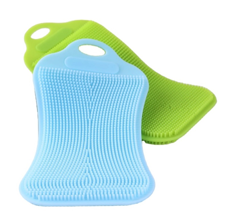 Double-Side Silicone Kitchen Cleaning Brush Dishwasher Sponges  Magic Scrubber Household Brushes Kitchen Accessory