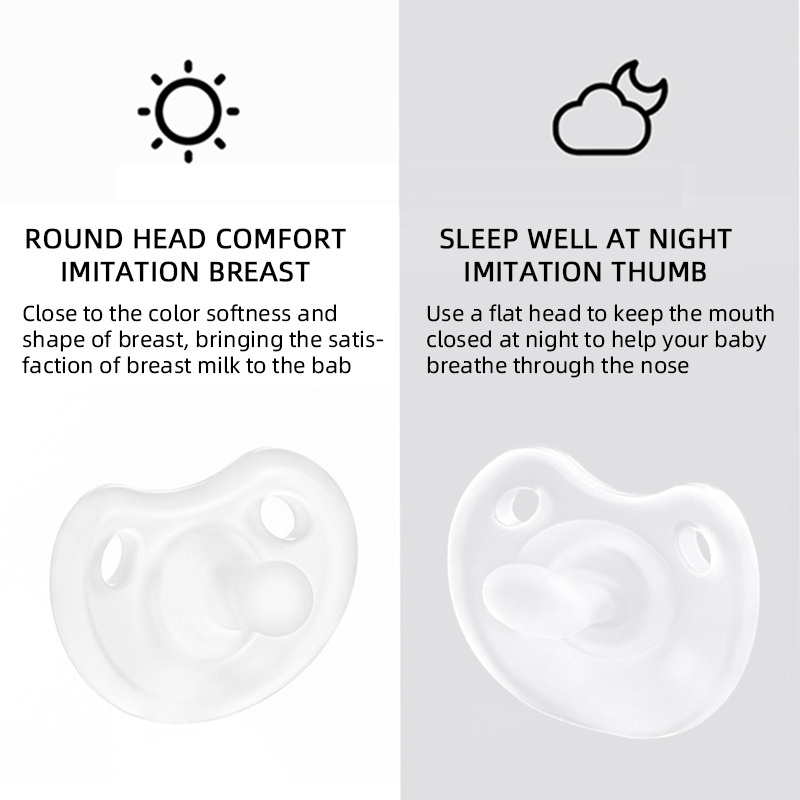 New Products Custom Silicone Soother Dummies Color Baby Preemie Pacifier for Newborn Babies